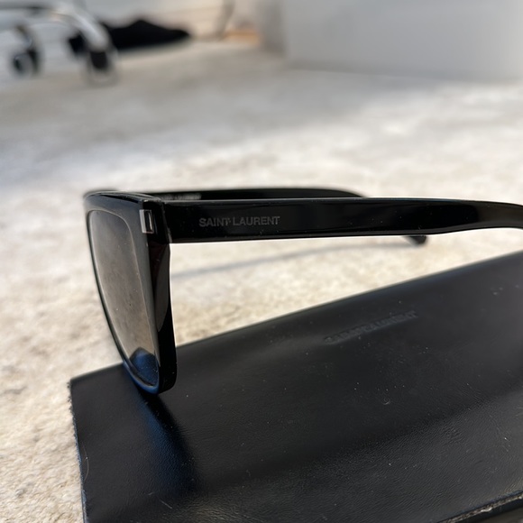 Saint Laurent D-frame acetate sunglasses with case AUTHENTIC - Picture 7 of 11